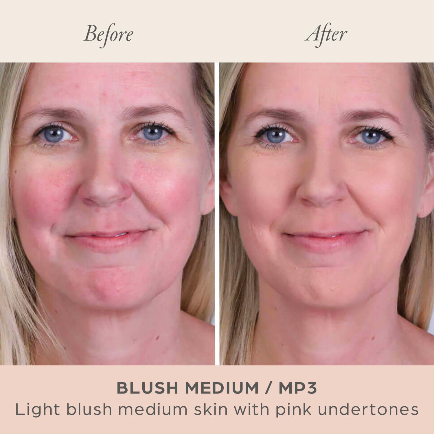 PÜR MINERALS PUR Beauty powder application swirl achieves an even finish