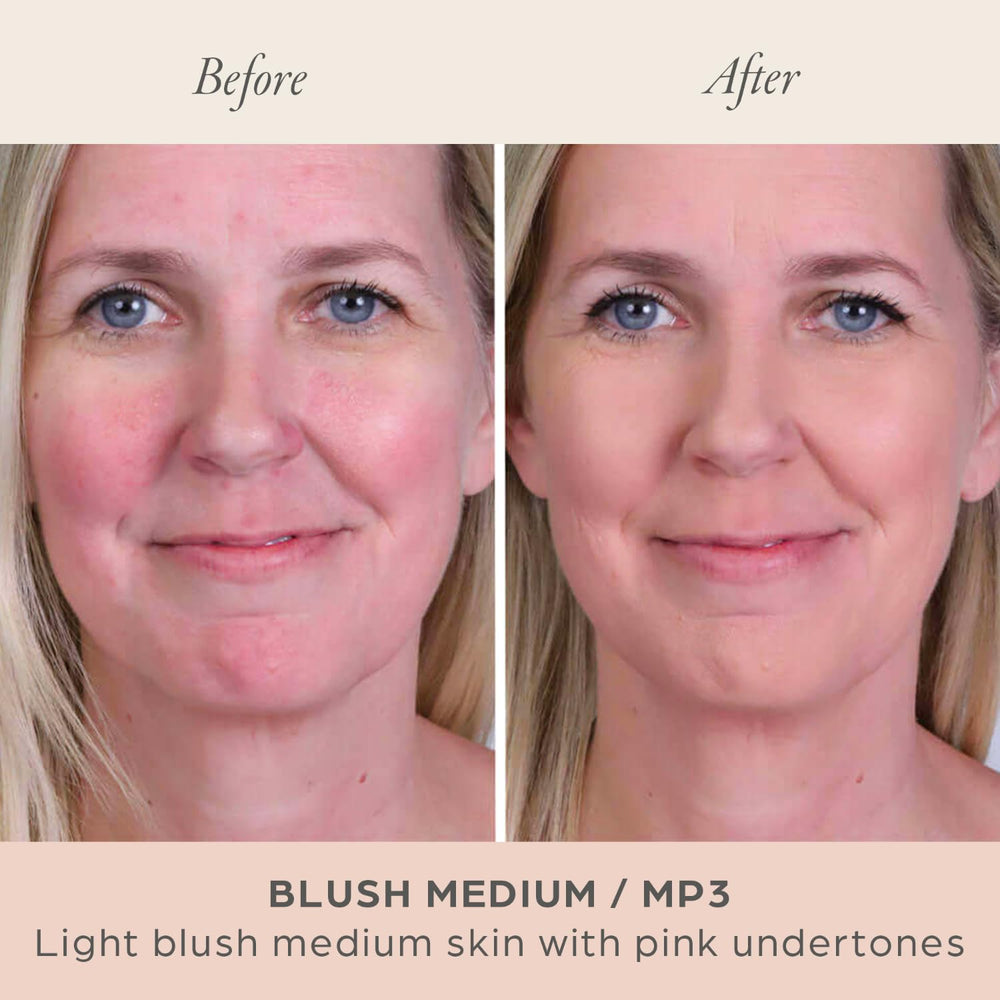 PÜR MINERALS PUR Beauty powder application swirl achieves an even finish