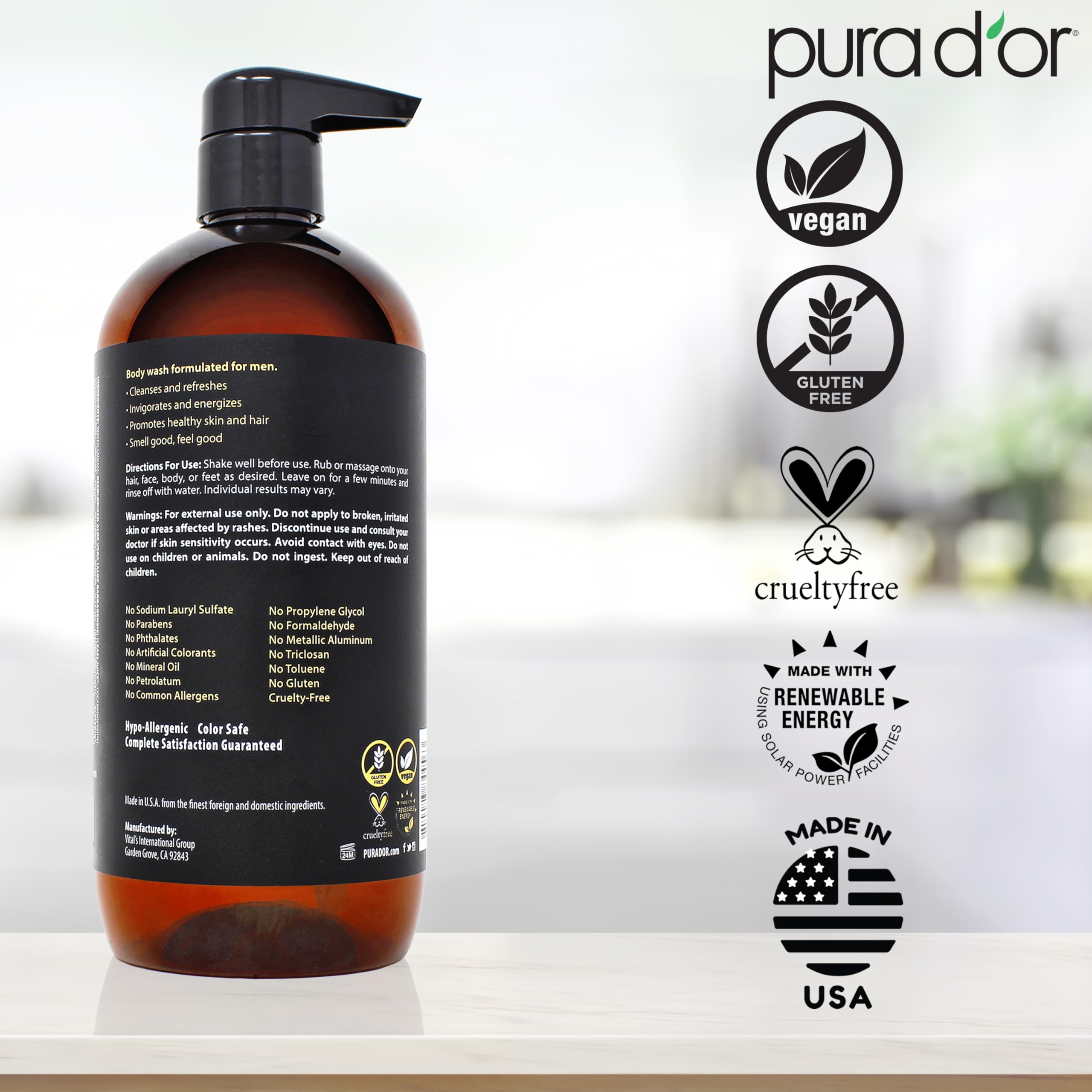 PURA D'OR: envase eco-amigable y vegano.