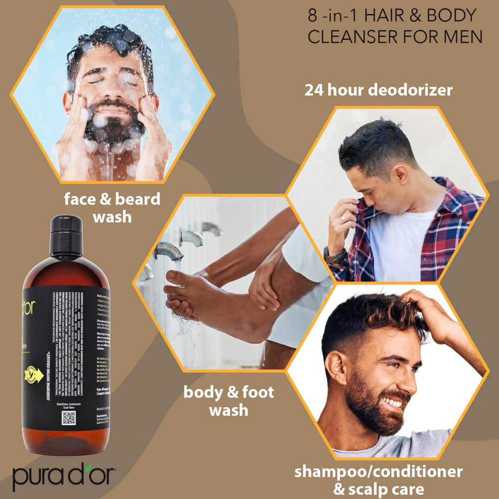 Textura espuma suave para una limpieza completa de piel y cabello.