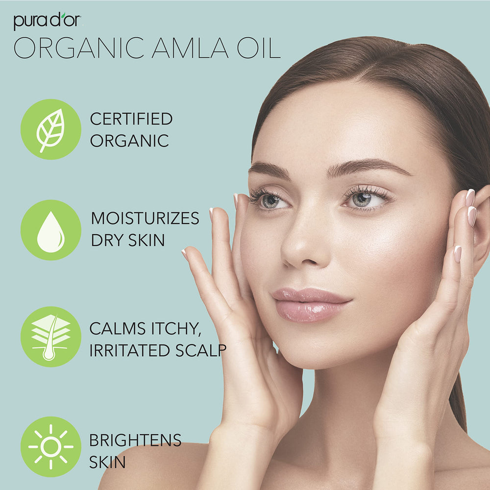PURA D'OR Amla Aceite: volumen extra para cabello liso y rizado