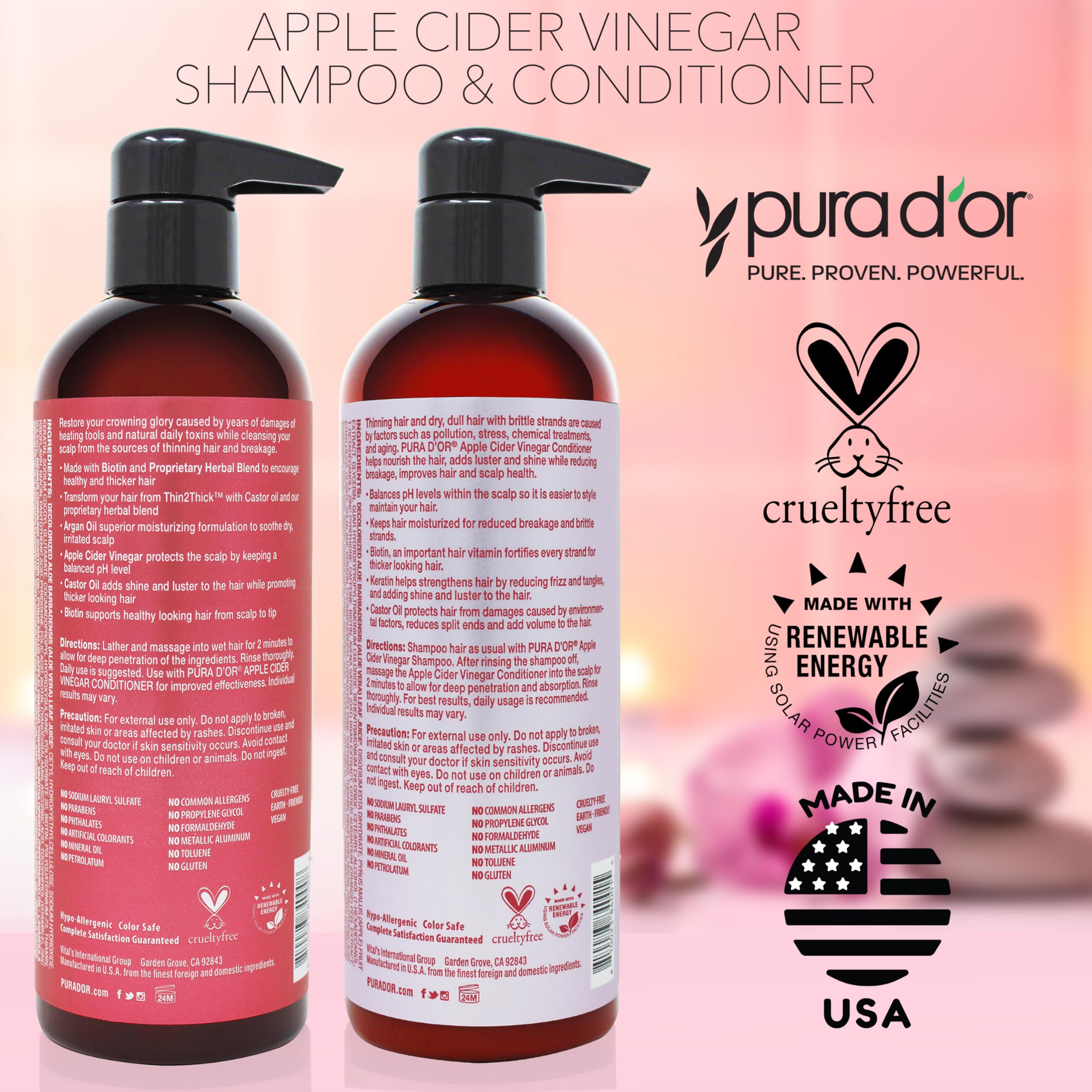 PURA D'OR bundle display invites easy shopping and packaging variety.
