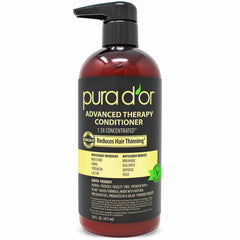 PURA D'OR Condicionador Terapia Avanzada en botella, hidratación suave para el cabello