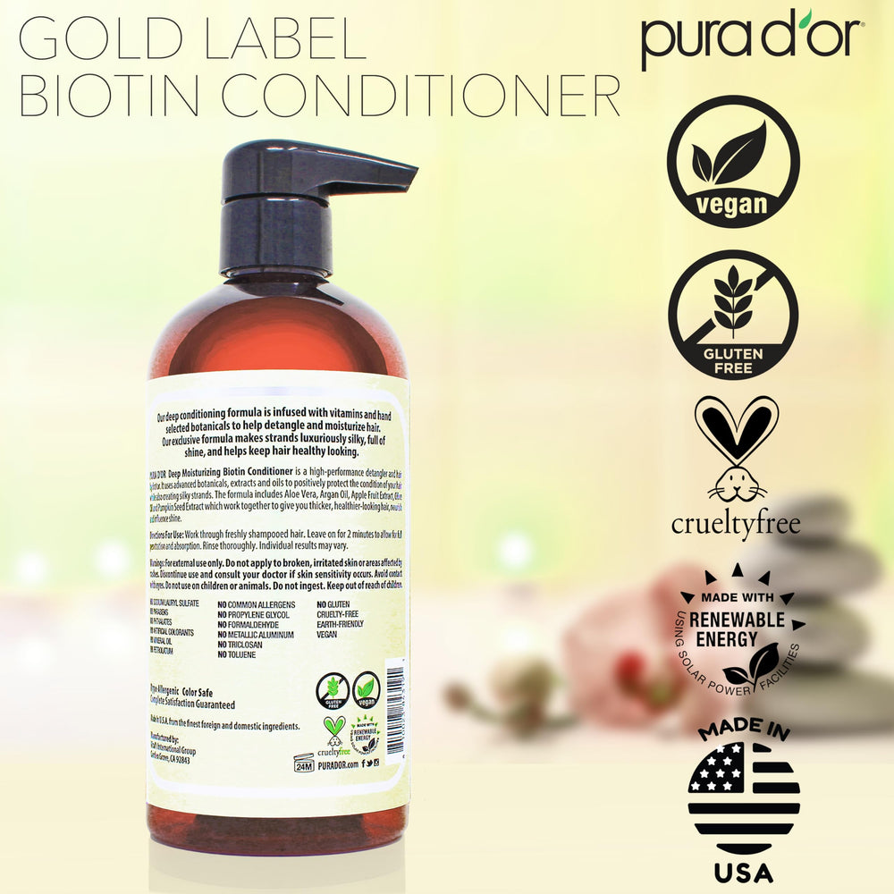 16 oz bottle of PURA D'OR Deep Moisturizing Conditioner