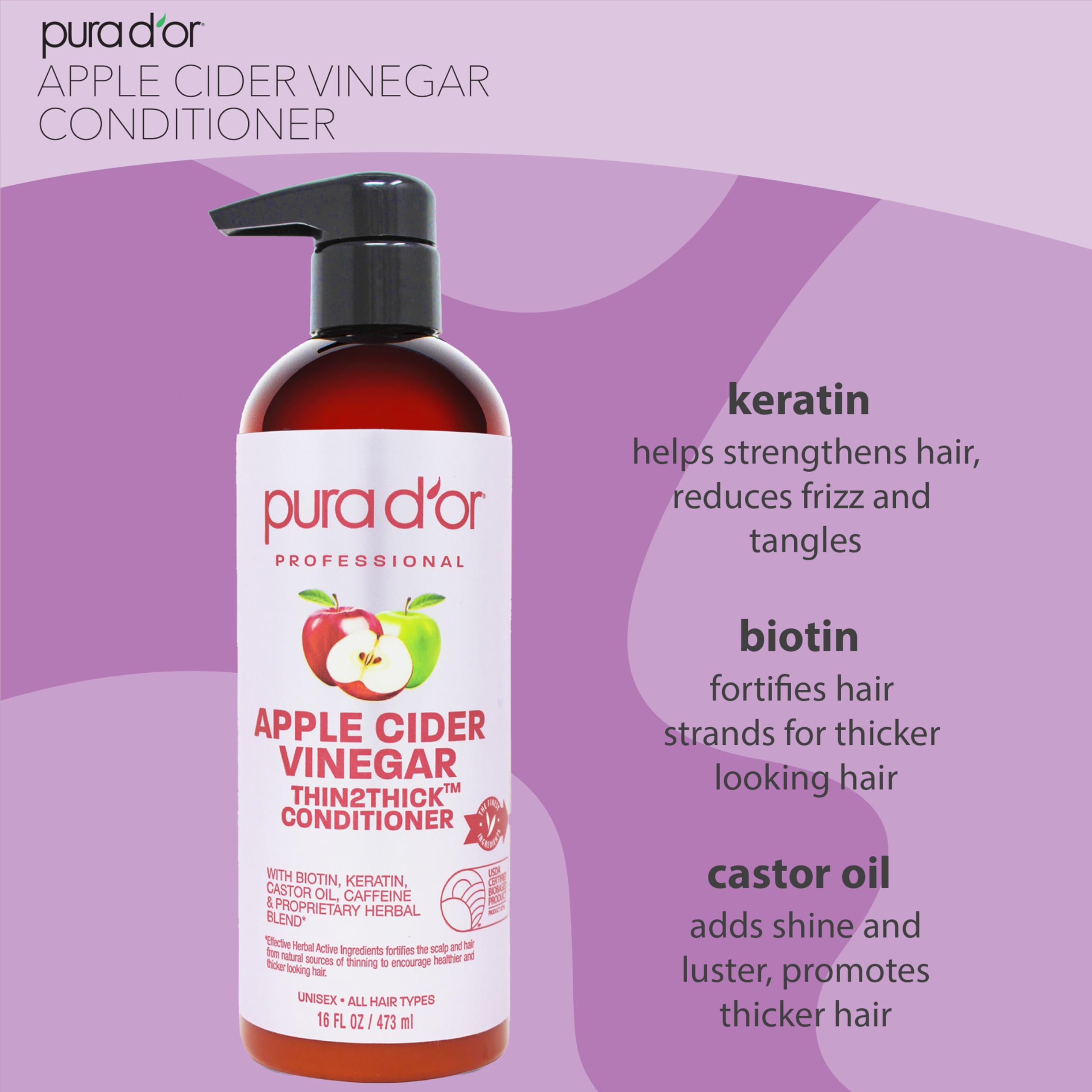 PURA D'OR eco-friendly packaging image signals sustainable production practices.