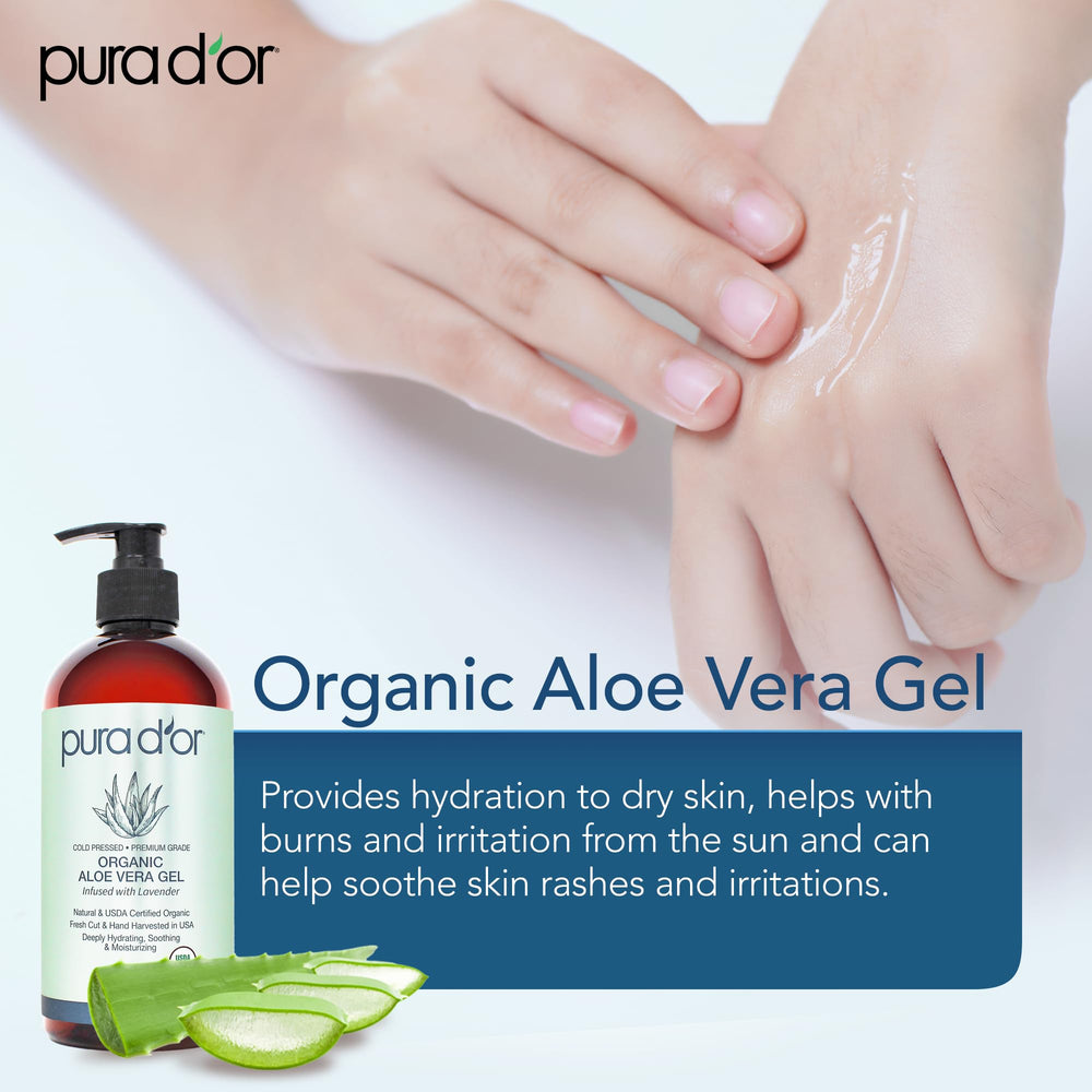 PURA D'OR Aloe Vera tras sol, cuidado suave en casa.