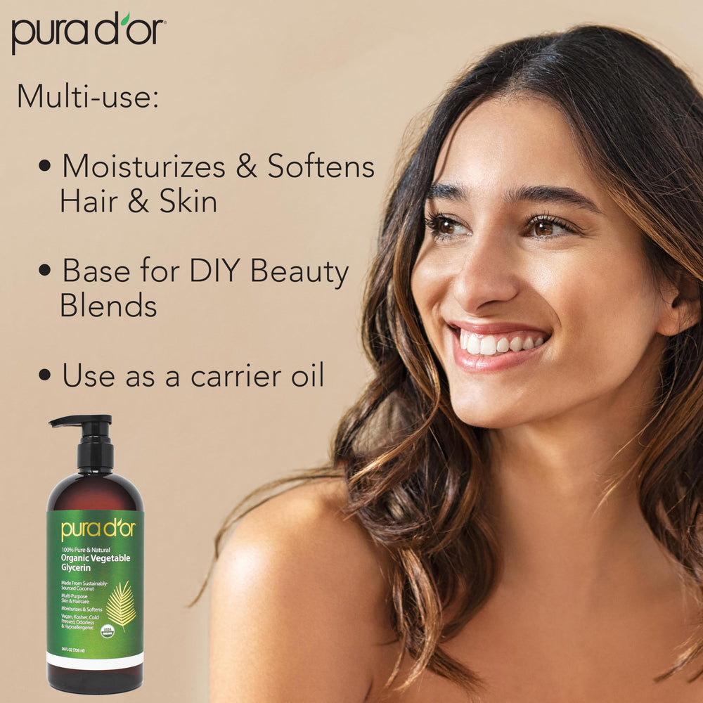 PURA D’OR glicerina vegetal, derrame limpio, base neutra para mezclas caseras