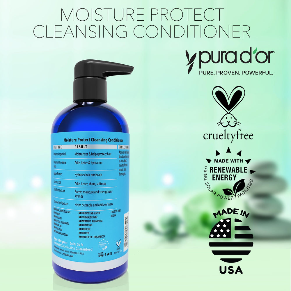 PURA D’OR Moisture Protect: cabello suave y con brillo natural.