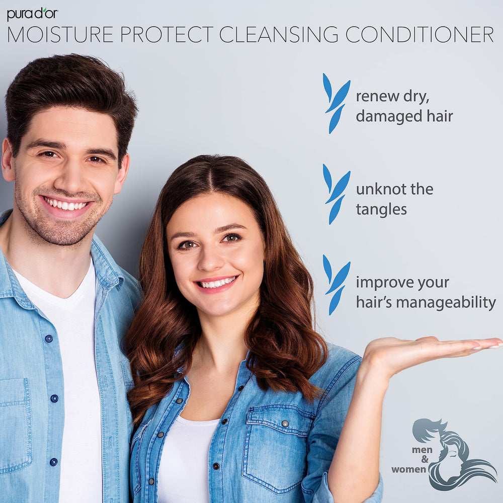 PURA D’OR Moisture Protect: pelo desenredado y manejable tras el uso.