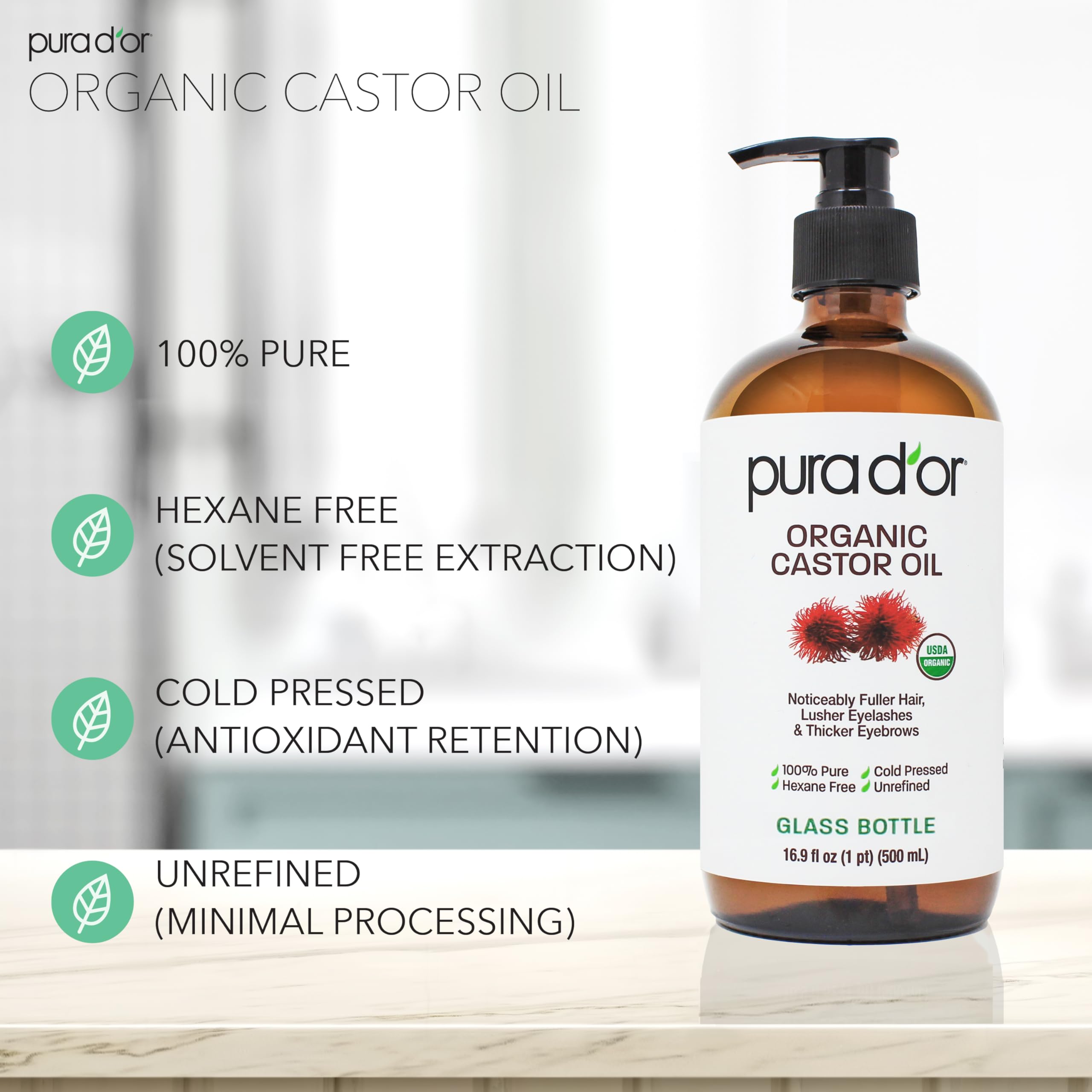 PURA D'OR nails and cuticles strengthening oil for tidy hands.