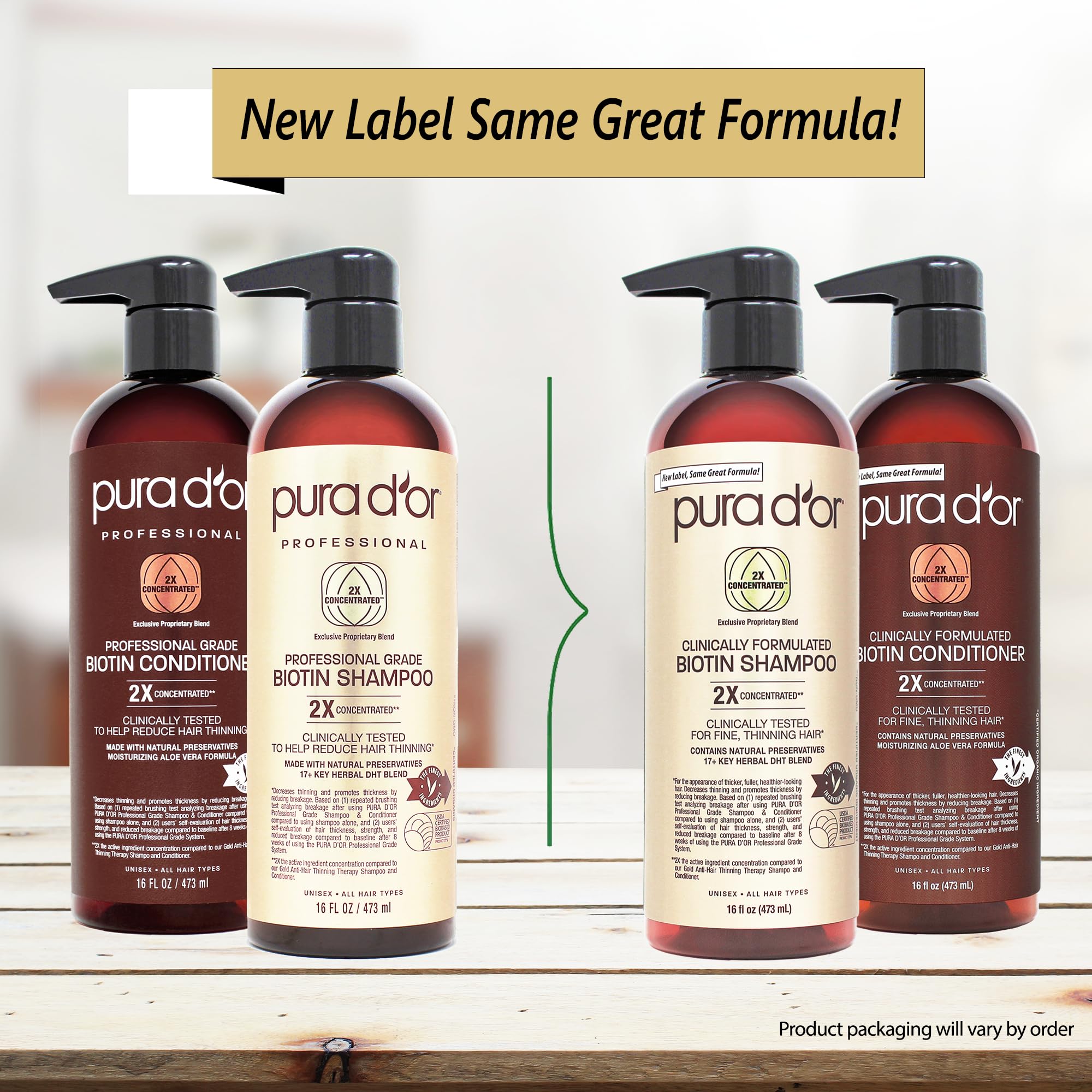PURA D'OR plant-based extracts illustration showcasing natural hair health ingredients.