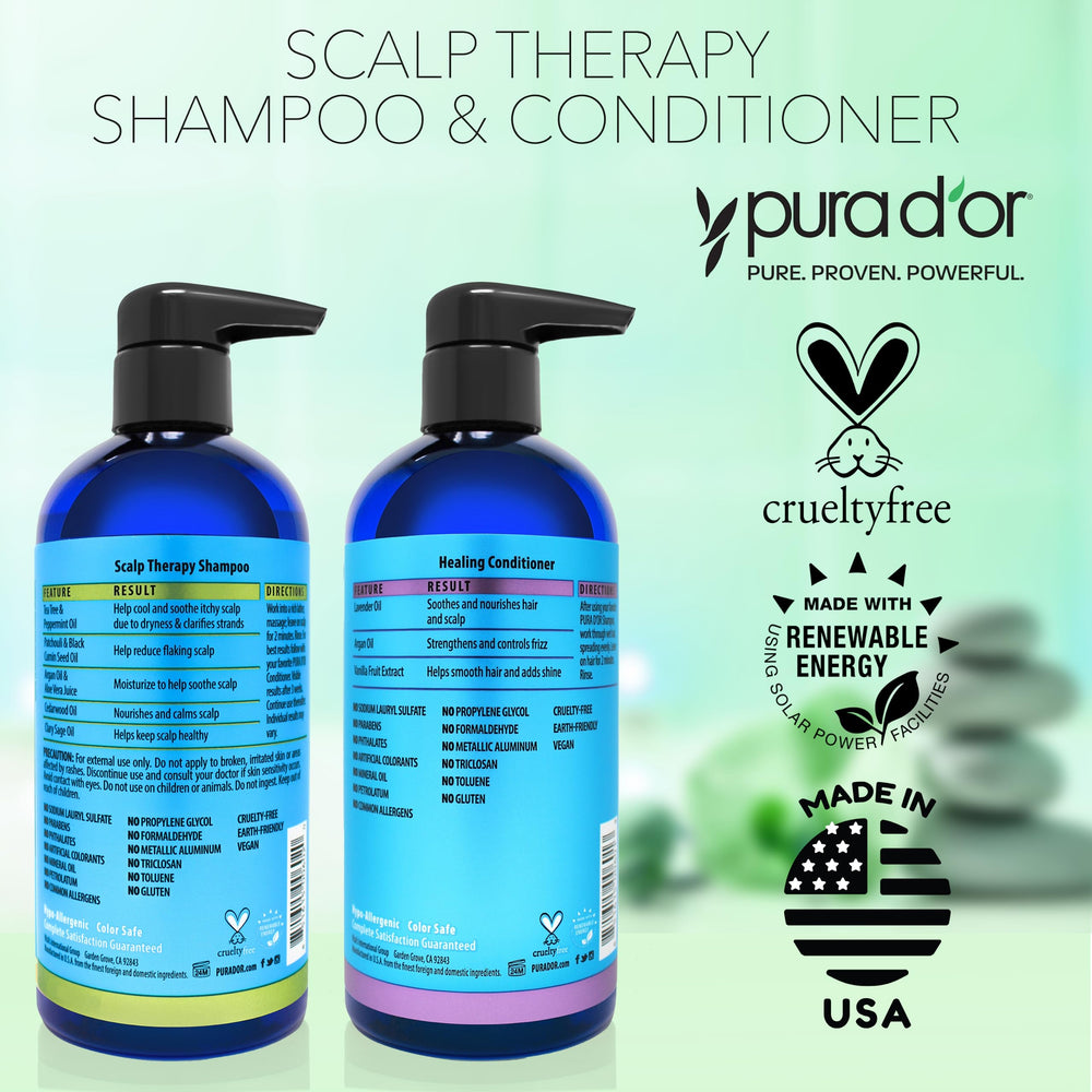 PURA D'OR set on display emphasizes suitability for all hair types
