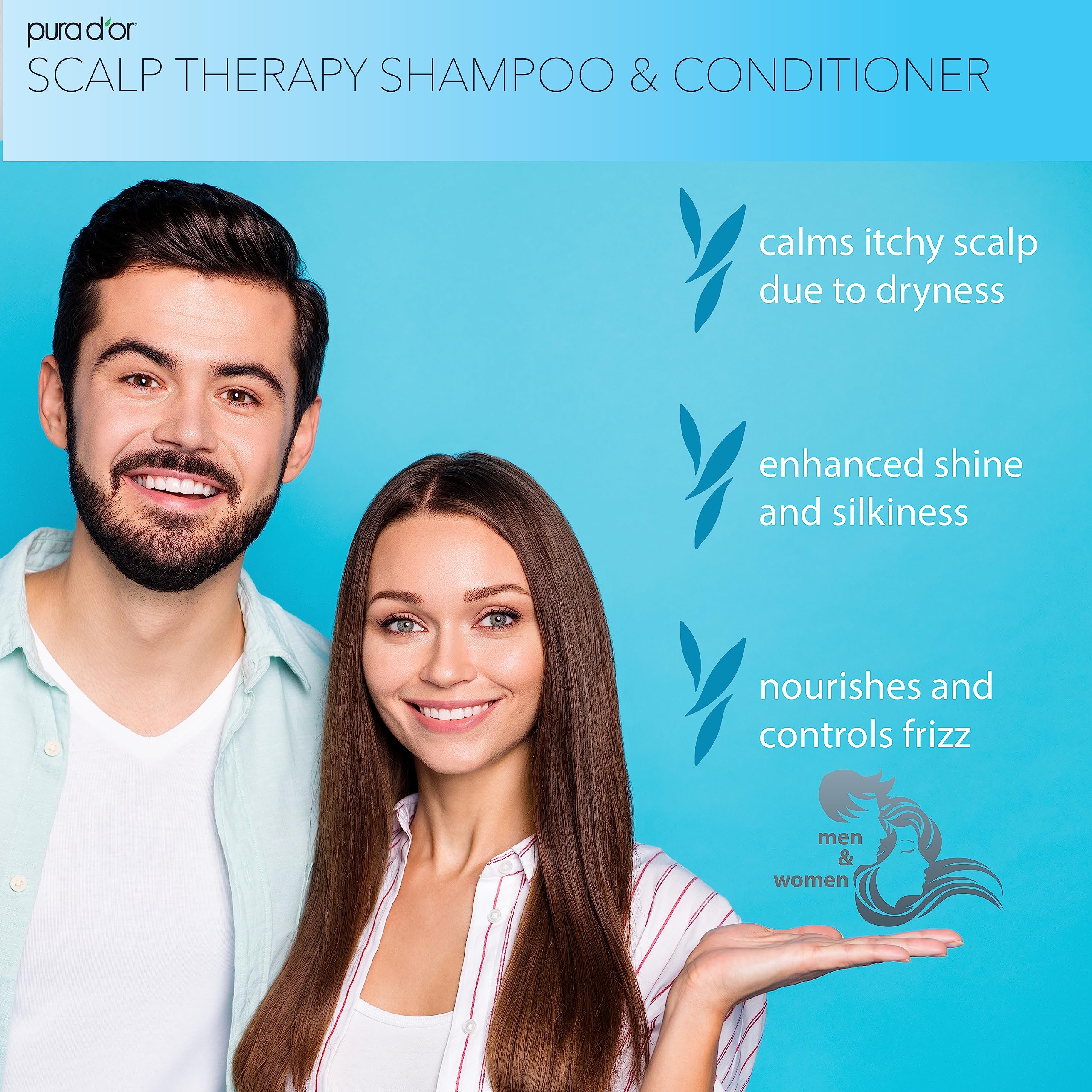PURA D'OR tea tree oil ingredient highlight supports soothing scalp