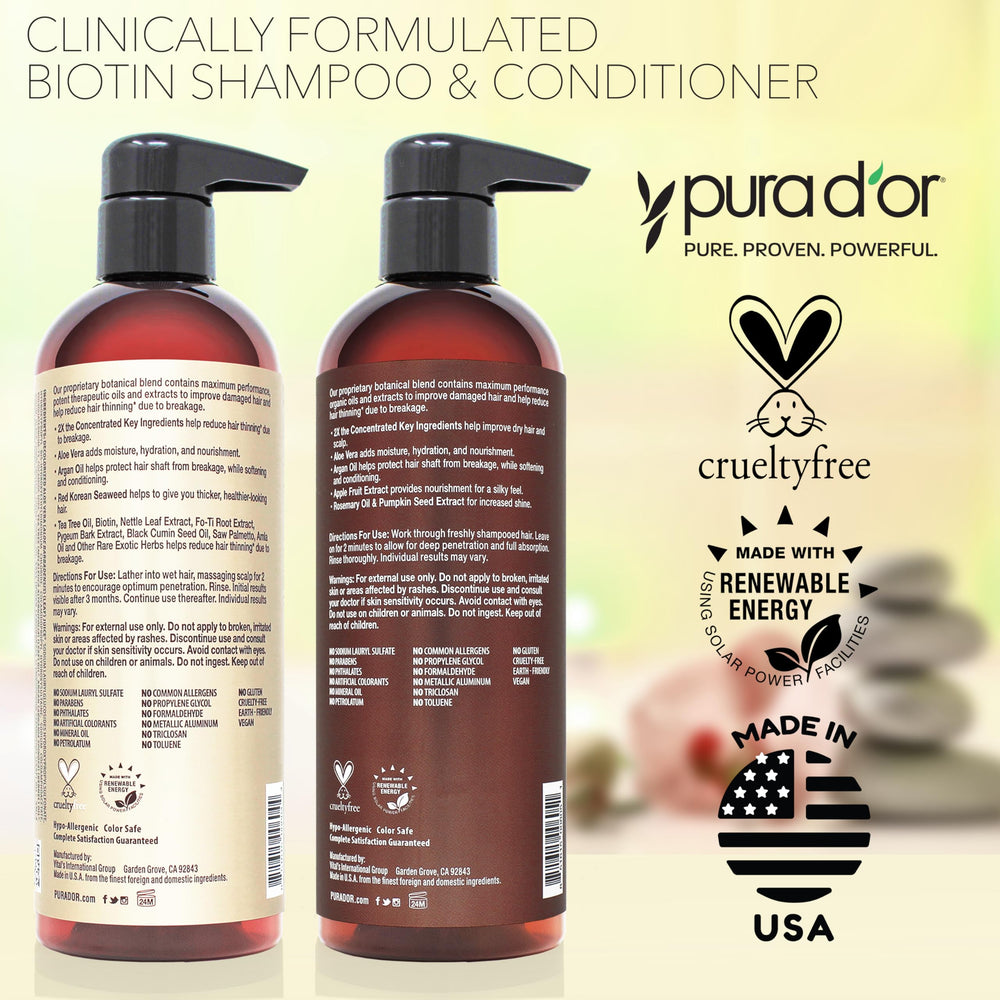 PURA D'OR vegan cruelty-free packaging exuding ethical, clean beauty appeal.