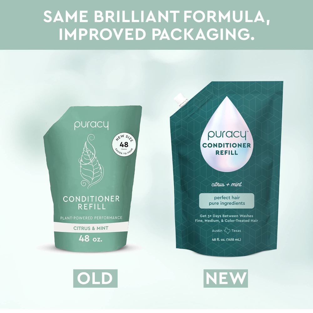 Puracy Conditioner plant-based ingredients emphasized for sensitive scalps.