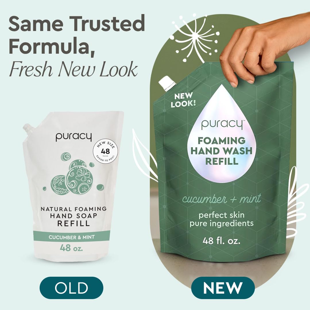 Puracy refill pouch reduces plastic waste and energy compared to bottles