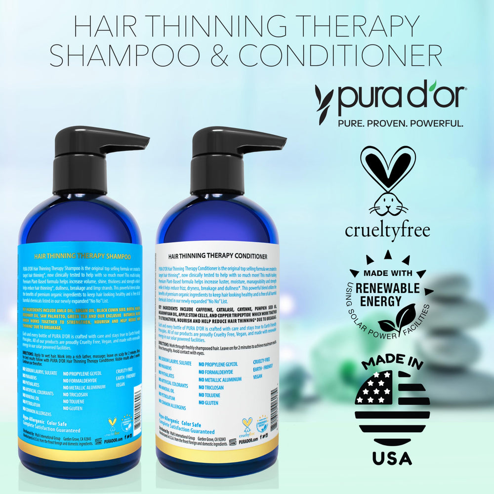 PURA D'OR daily hair care routine setup inspires consistent use.