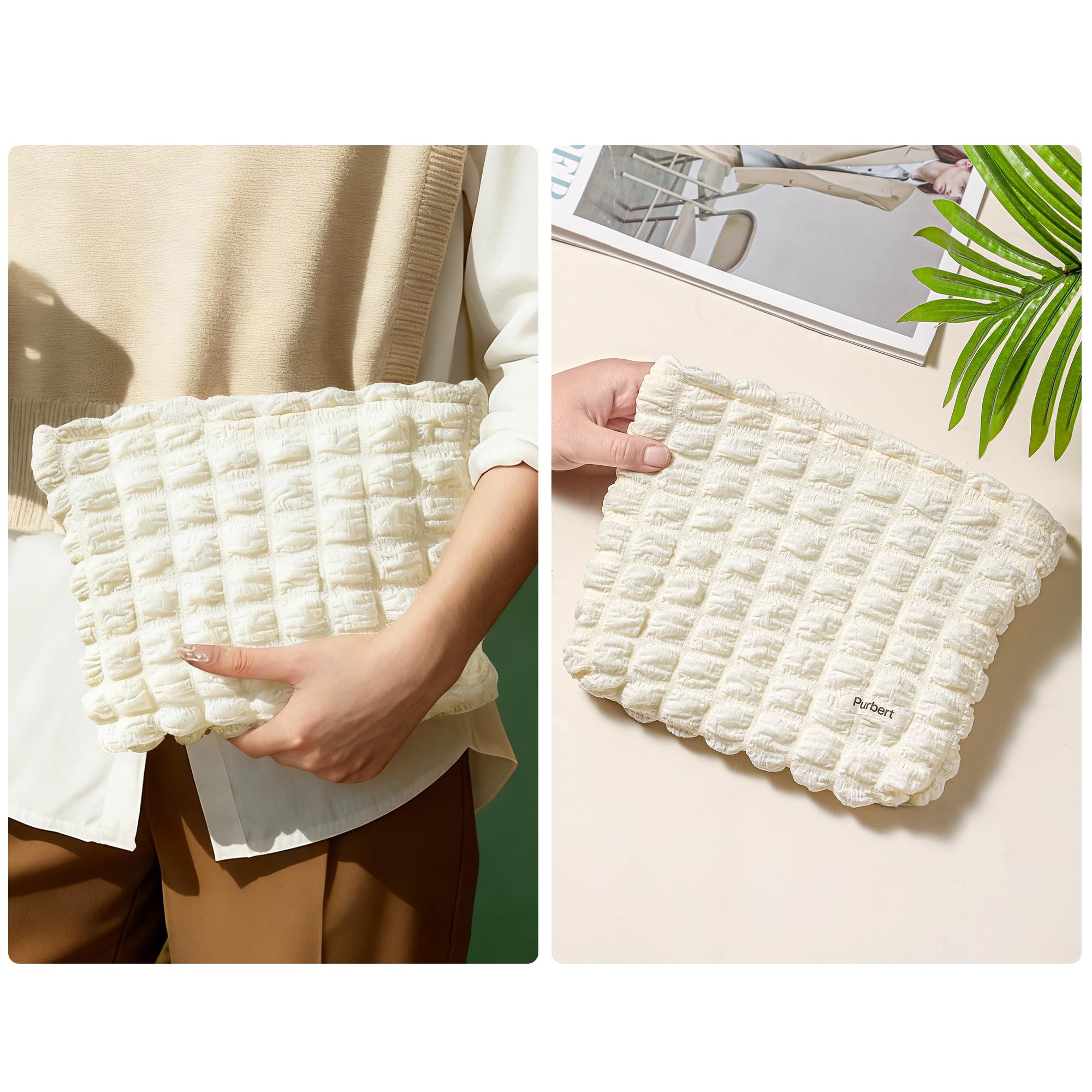 Purbert Bubble Cloud makeup bag gift-ready packaging and cheerful style.