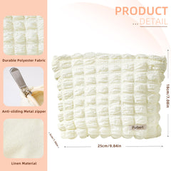 Purbert Bubble Cloud makeup bag interior view emphasizing ample organization space.