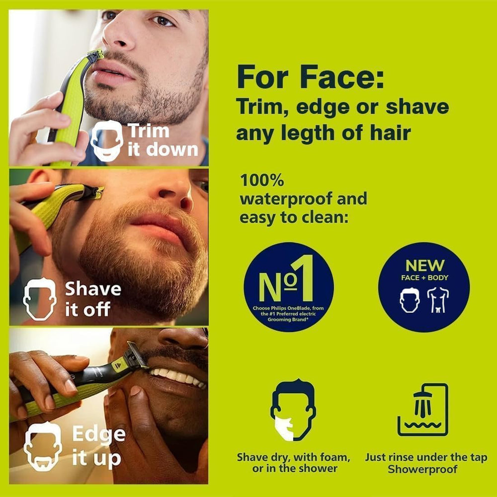 Purchase 2 Quick complete grooming blades offer all-in-one trimming, edging, shaving
