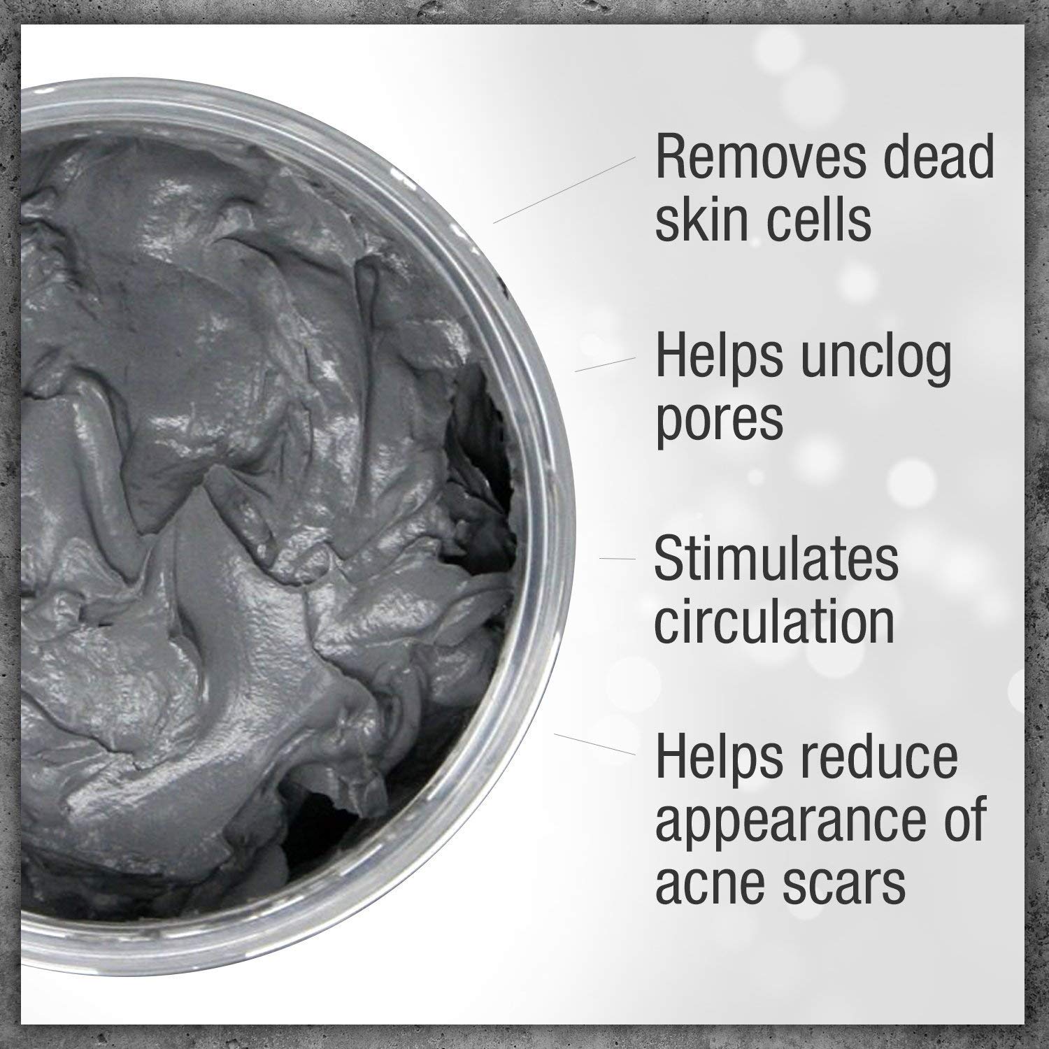 Pure Body Naturals Dead Sea Mud Mask textura arcilla: limpieza profunda suave