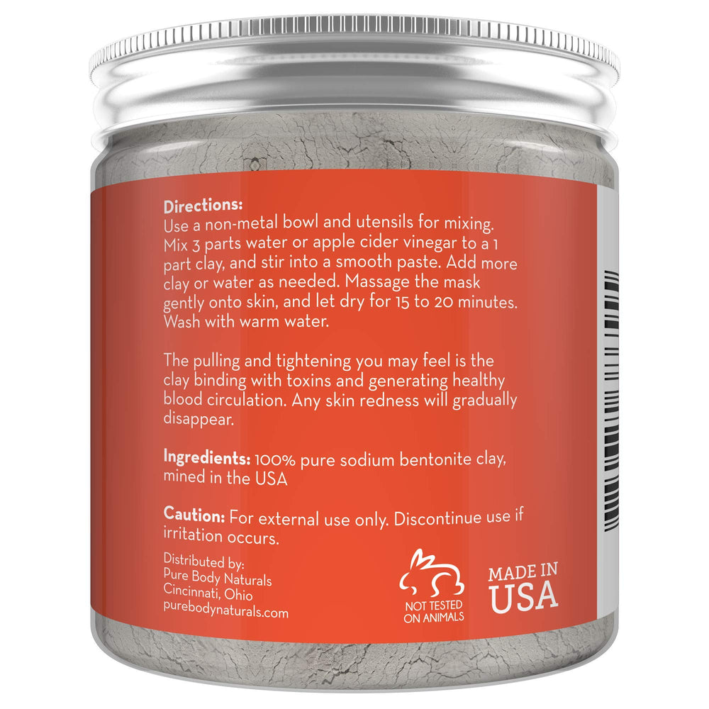 Pure Body Naturals descongestion de poros con arcilla para piel más clara