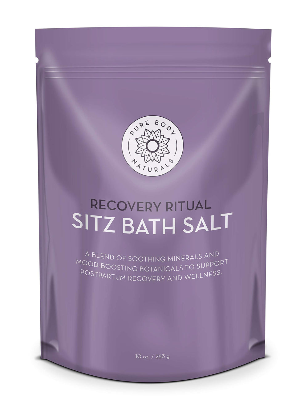 Pure Body Naturals Sal de Baño para Asiento, envase de 10 oz con uso suave