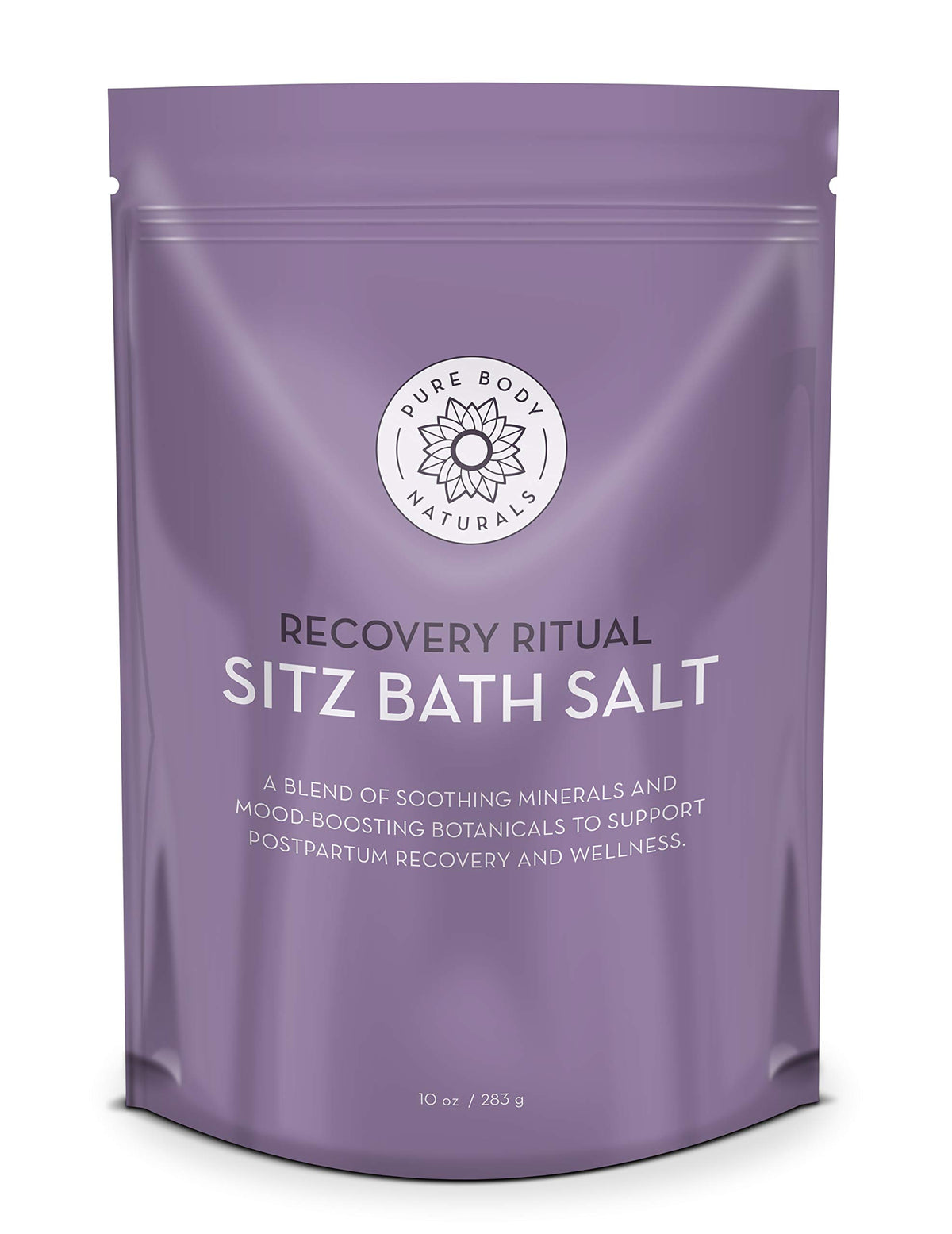 Pure Body Naturals Sal de Baño para Asiento, envase de 10 oz con uso suave
