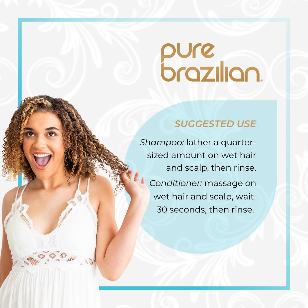 Pure Brazilian Keratin-Argan-Acai ingredients pack emphasizing nourishing formula for shine