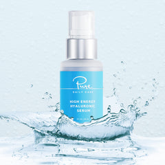 Dropper releasing hydrating serum for a plump, refreshed look.