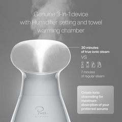 Towel warmer chamber on Pure Daily Care NanoSteamer for an extra-refreshing session