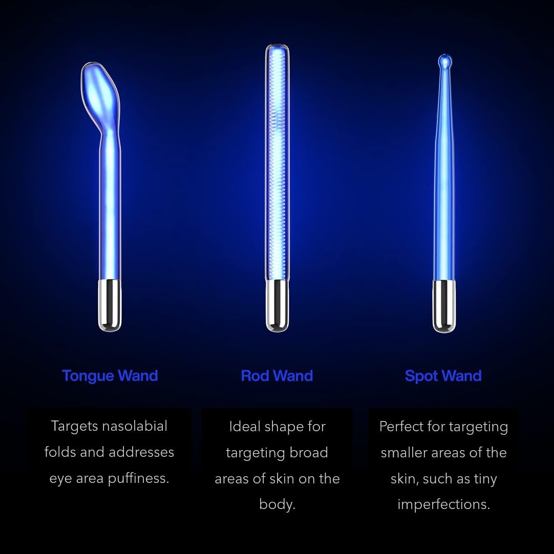 NuDerma comb wand energizing scalp and hair for improved vitality