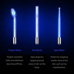 NuDerma comb wand energizing scalp and hair for improved vitality