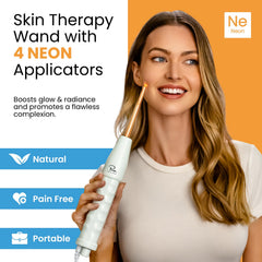 Pure Daily Care NuDerma neon spot wand closeup focuses treatment on problem areas
