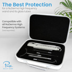 Pure Daily Care NuDerma travel case with side handle for easy transport.