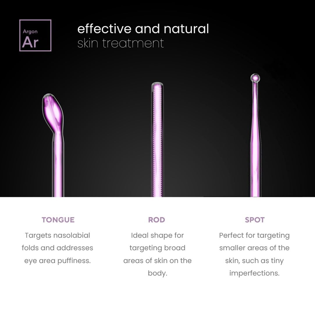 Y-shaped NuDerma wand for arms and neck treatments.
