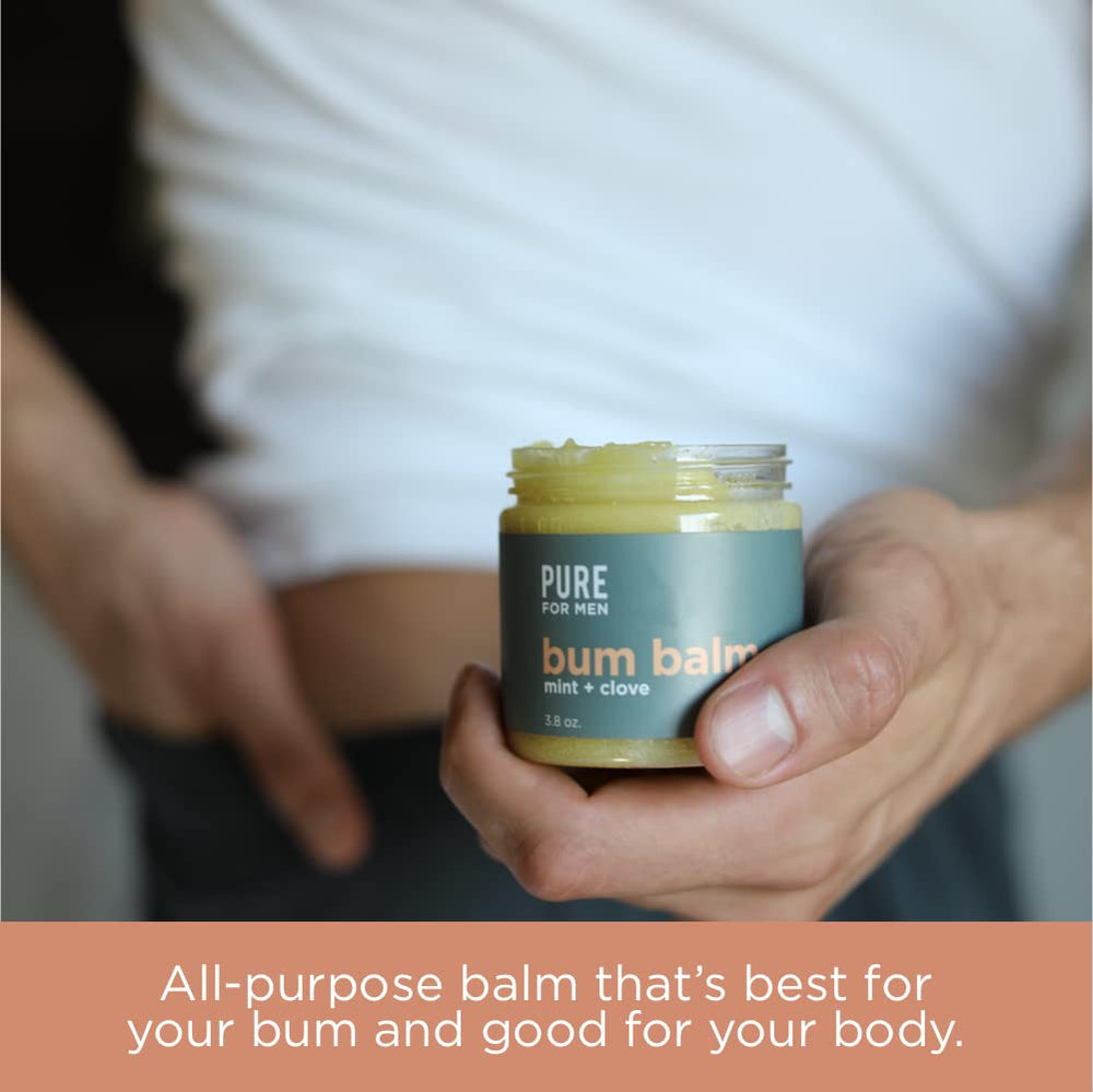 Pure for Men Bum Balm anti-chafe use on sensitive areas.