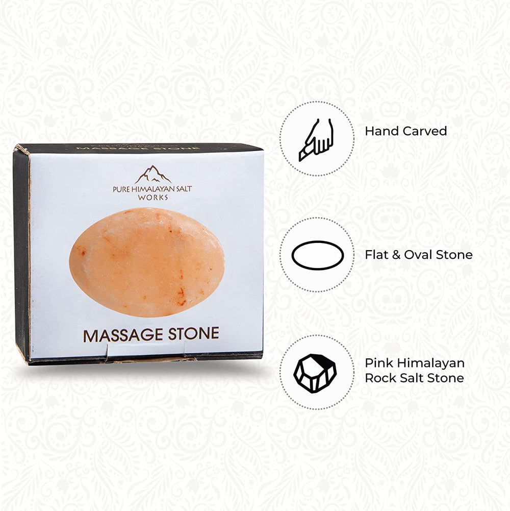 Piedra de masaje fría Pure Himalayan Salt Works, podría ayudar a relajar la tensión tras ejercicio.