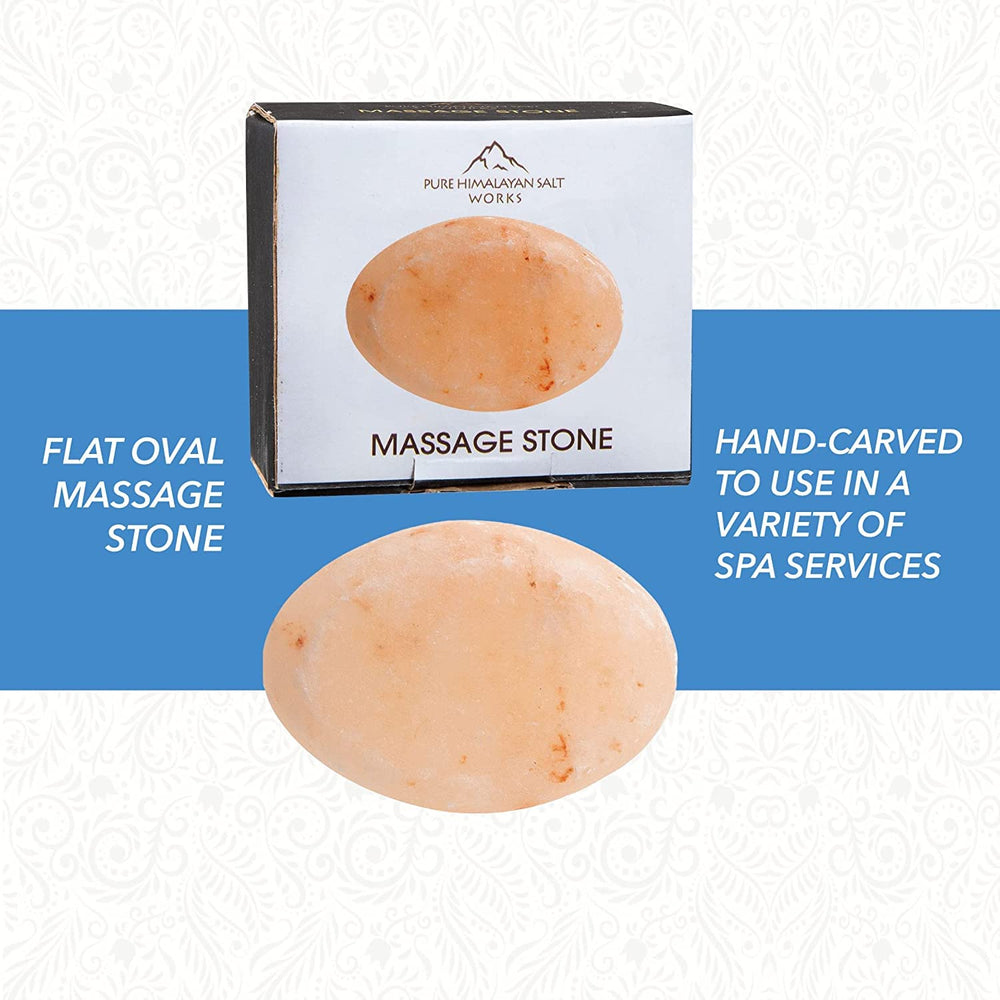 Piedra rosa del Himalaya Pure Himalayan Salt Works, cristal natural para masajes terapéuticos.