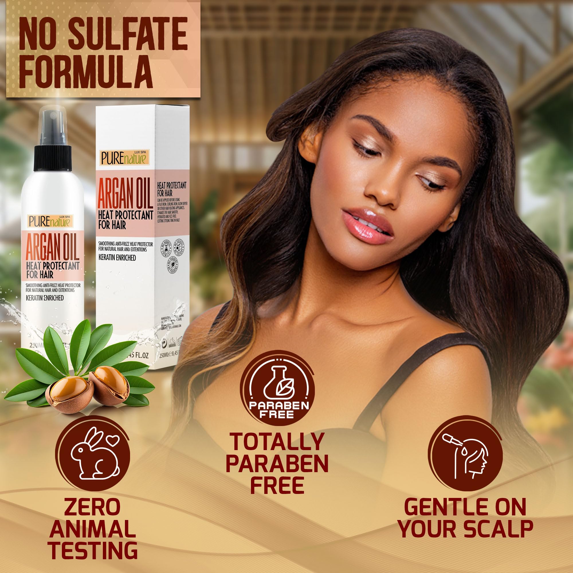 Pure Nature Lux Spa envase frontal listo para uso diario.