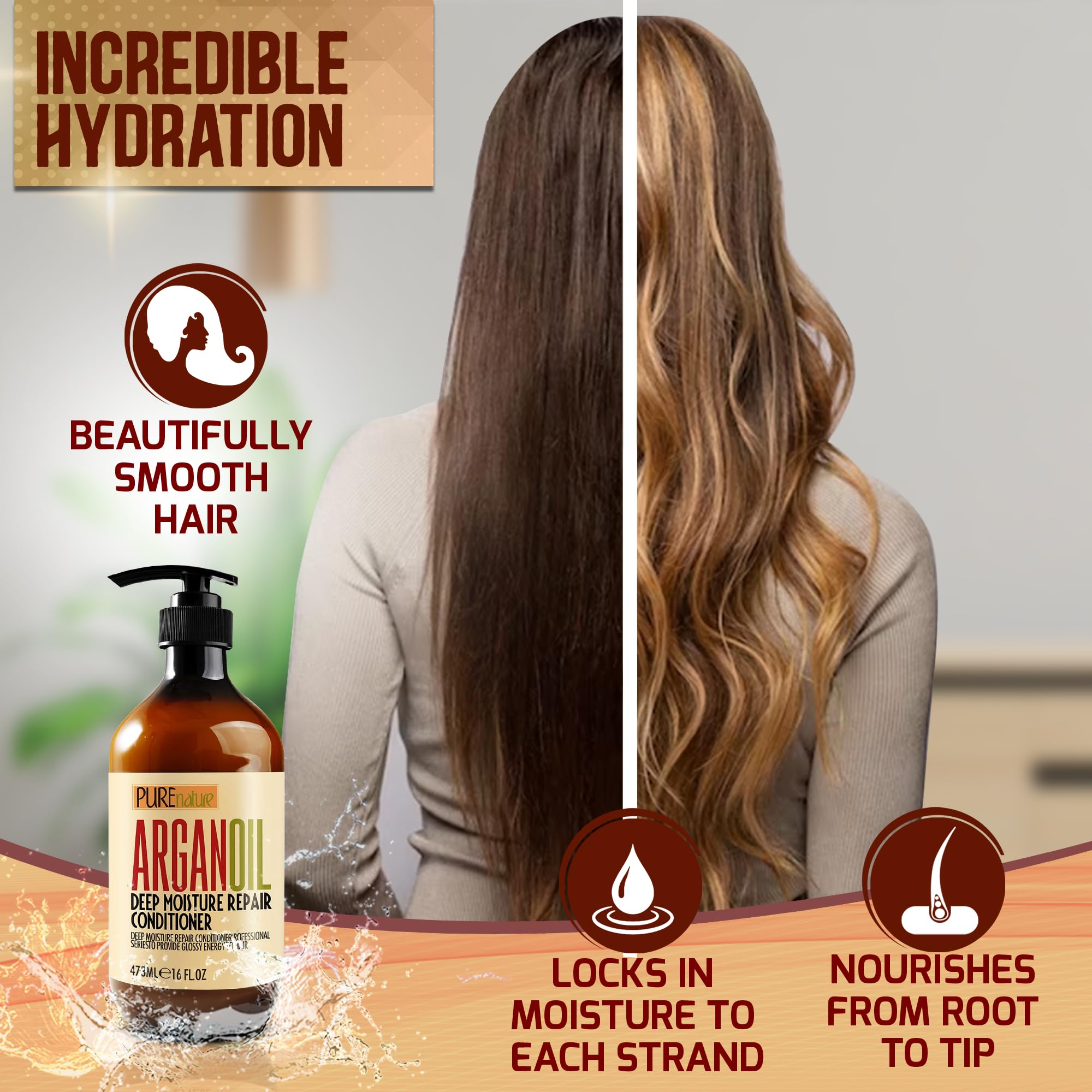 PURE NATURE LUX SPA sin sulfatos: fórmula limpia cuida el cabello.