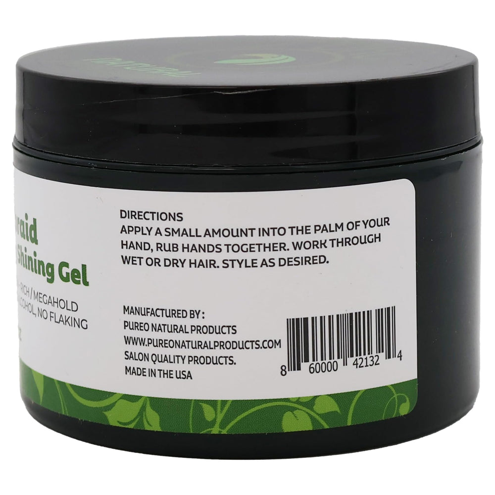 Pure O Neatbraid, cabello brillante tras uso del gel