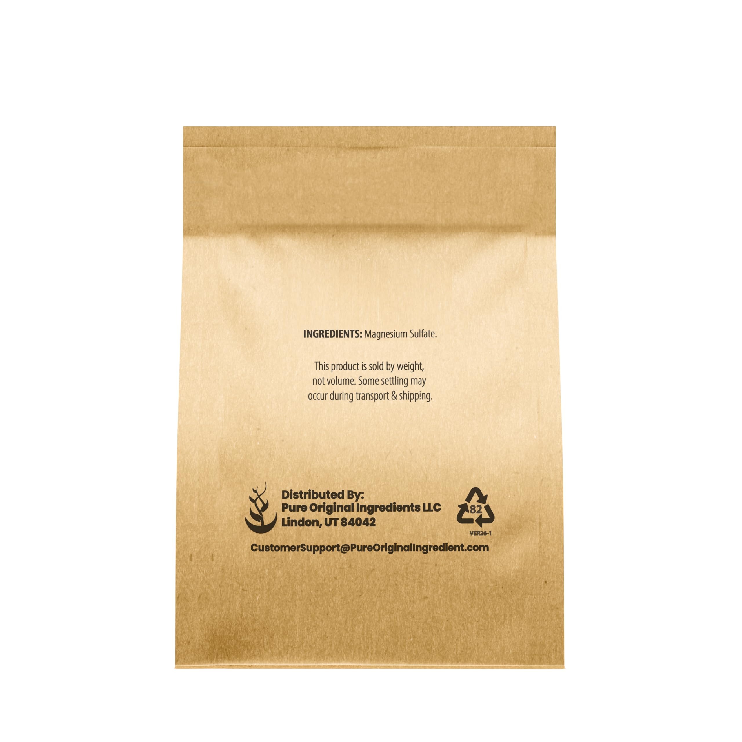 Pure Original Ingredients Epsom Salt coarse crystals ideal for exfoliation
