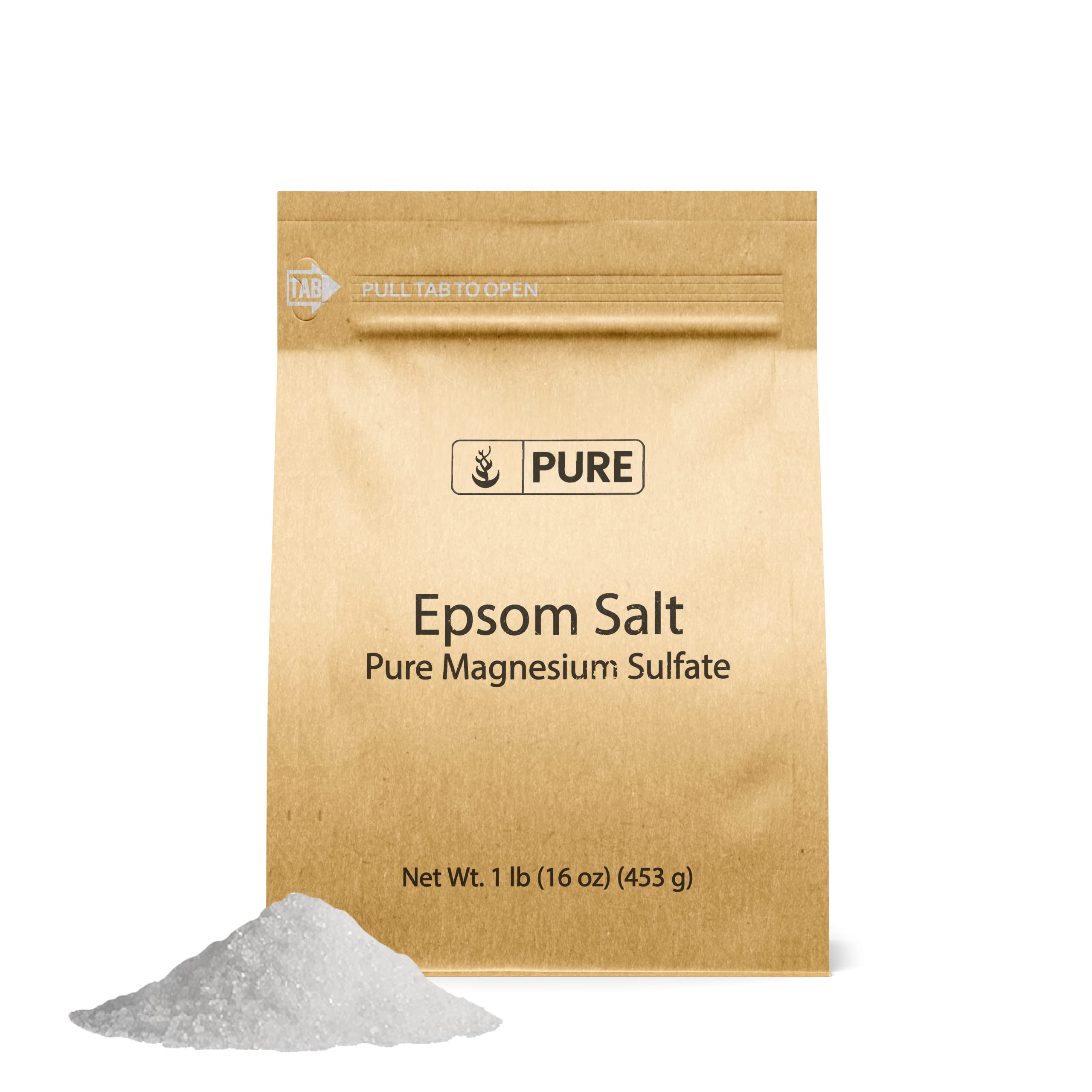 Pure Original Ingredients Epsom salt granules for baths and cleaning.