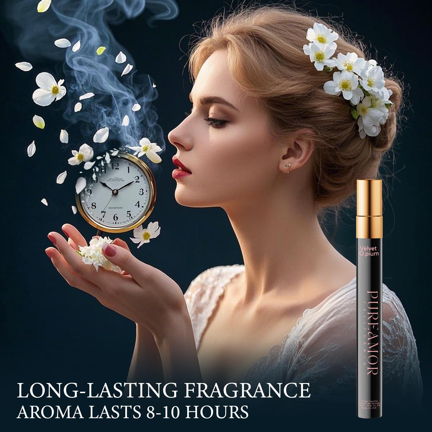 PUREAMOR Amber Vanilla top notes with pear and pink pepper detail