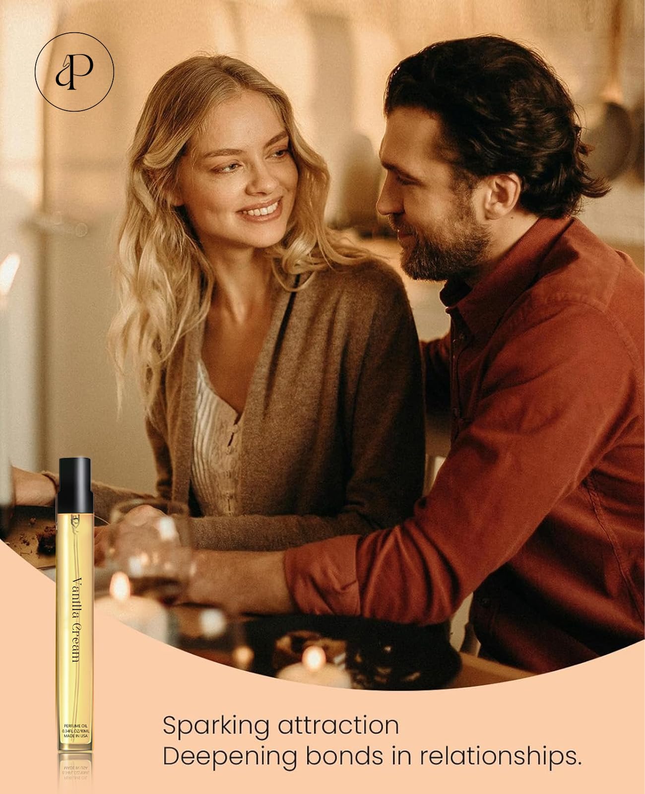 PUREAMOR Vanilla Cream product shot with bottle and label clearly visible.