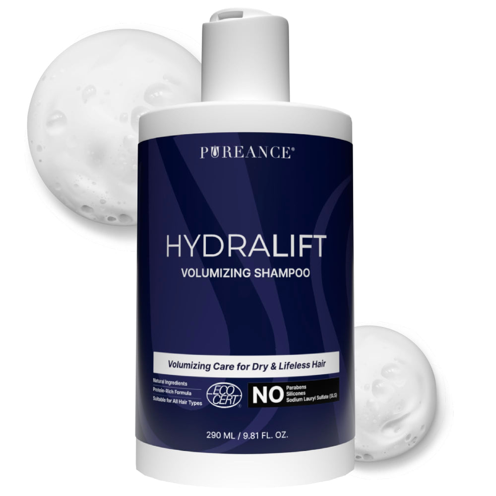 Pureance Hydralift bottle pour for easy application and premium care.