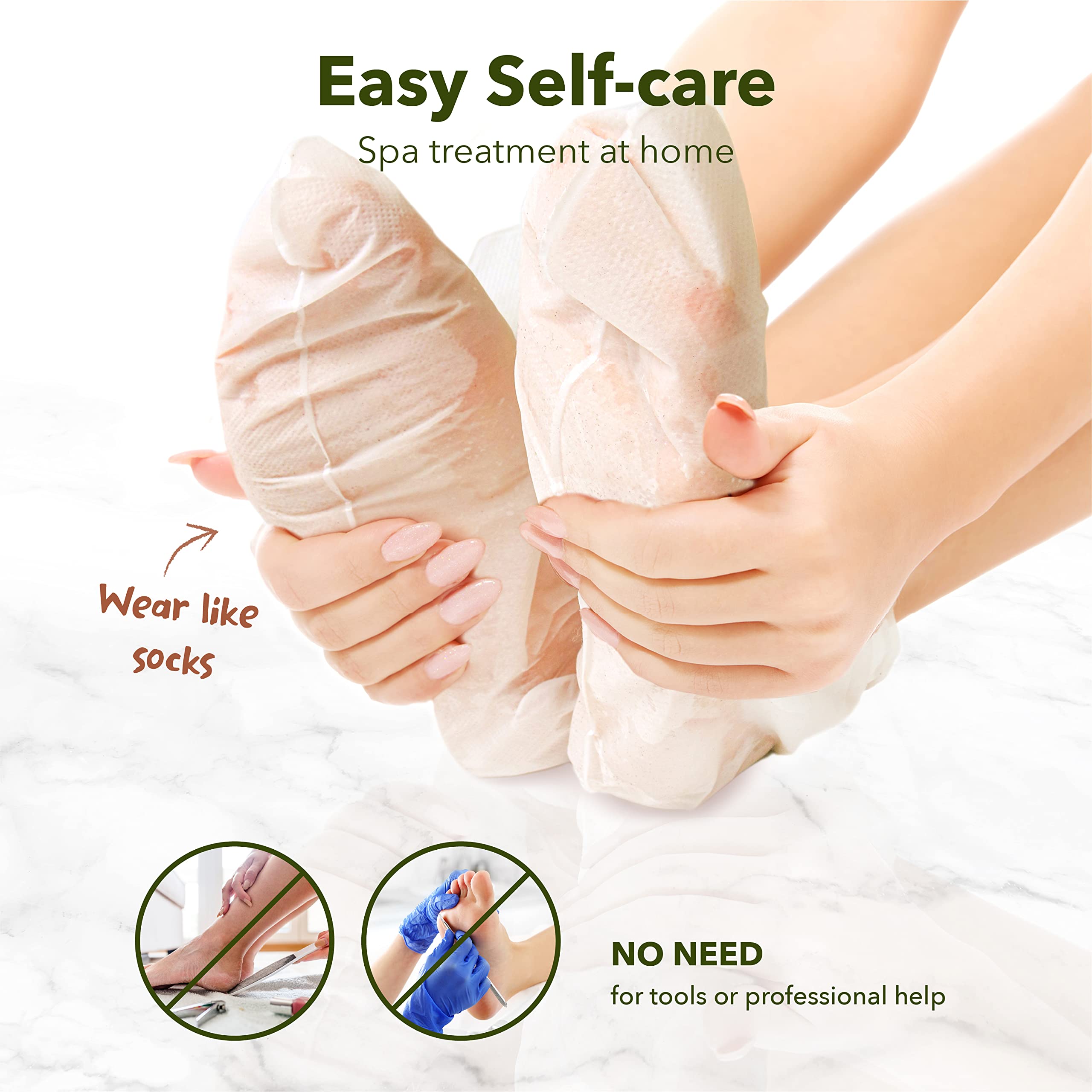 Purederm At home spa experience visual with relaxing foot care.