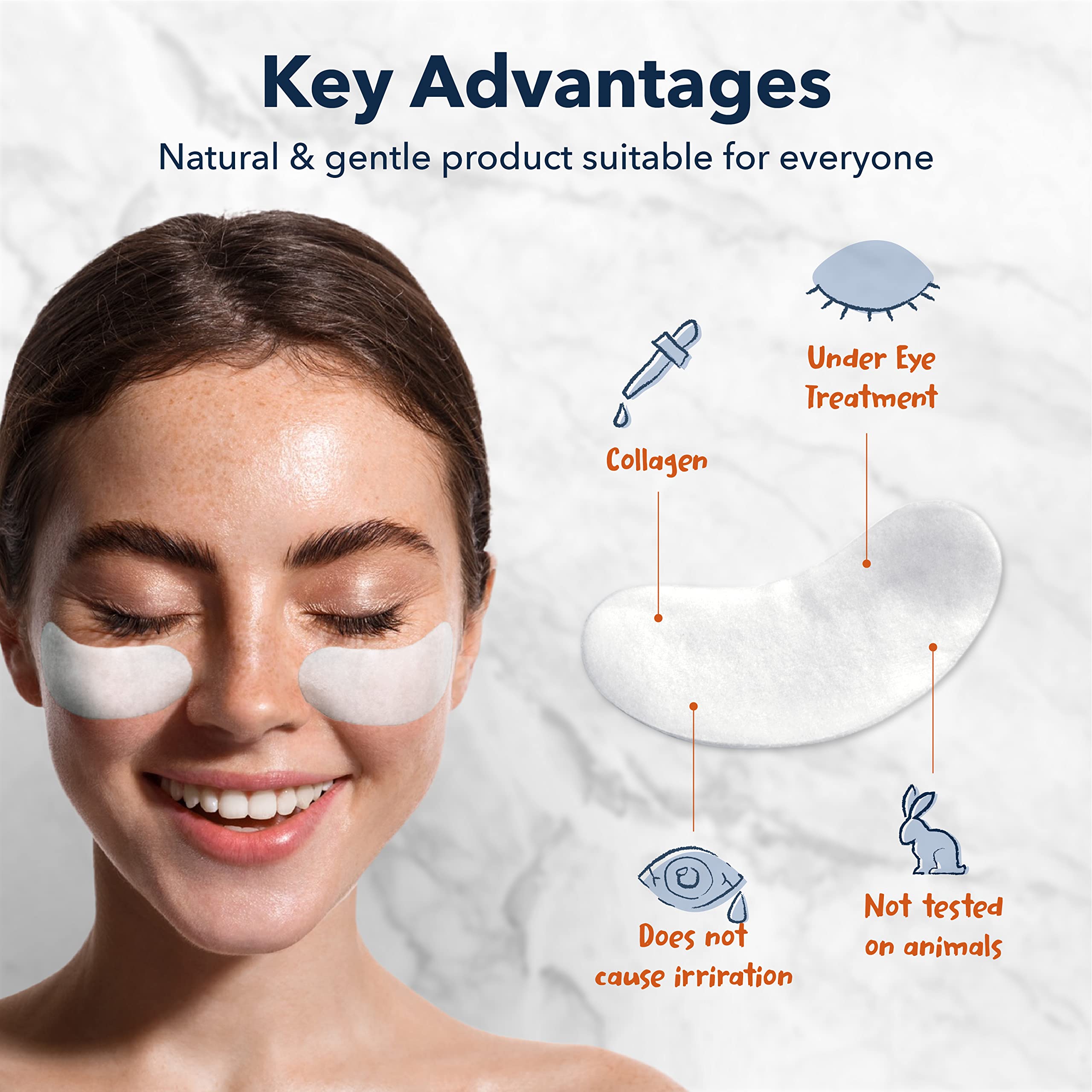 Parches oculares Purederm deluxe con colágeno para ojeras suaves y descanso.