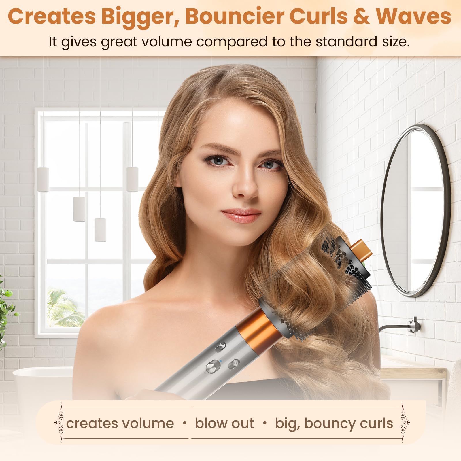 PUREGUST contoured bristle bed lifts roots for buoyant volume